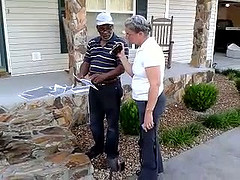 Michael McCormick showing ground scans of sinkholes to Gretchen Quarterman