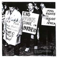 End Harvard's Share in Apartheid