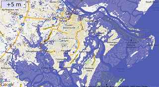 5 meter (15 foot) storm surge in Savannah