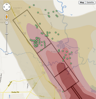 Warner Robins Air Force Base encroachment buy-back map