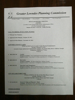 Agenda @ GLPC 2013-01-28