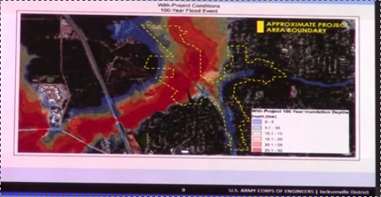 Before, in Flooding Study --Army Corps of Engineers at Valdosta City Council, by Gretchen Quarterman, for Lowndes Area Knowledge Exchange, 6 May 2014