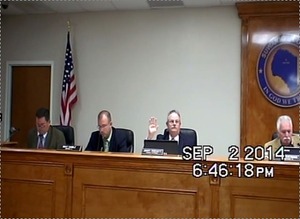 300x219 Swearing in speakers, in Duke Suwannee new turbine resolution sails through Suwannee County Commission, by John S. Quarterman, 2 September 2014