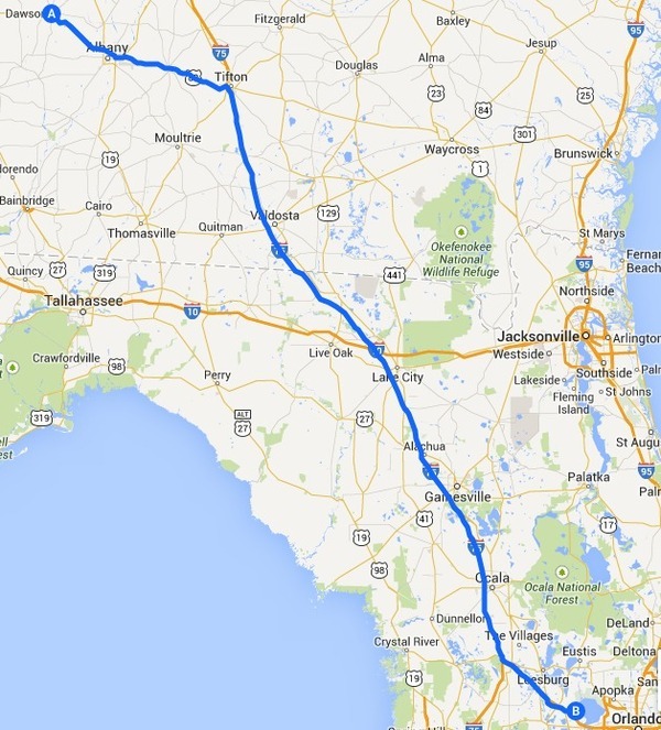 600x663 Map, in Alternative 1: US 82 -> I-75 -> FL Turnpike, FERC to Sabal Trail, by John S. Quarterman, 12 September 2014