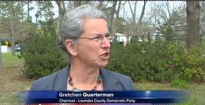 300x154 Gretchen Quarterman, in One Year After Sabal Trail Announces Pipeline Plans, Activists Begin Monthly Protests, by WCTV, 21 October 2014