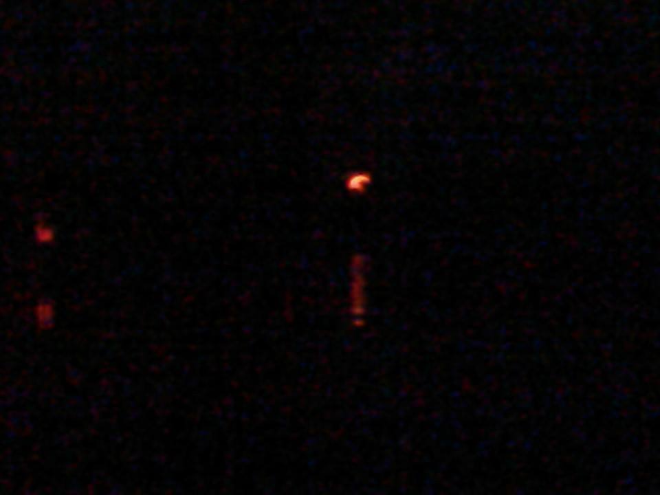 960x720 Moonrise with lights, in Banks Lake Full Moon, by John S. Quarterman, 13 June 2014