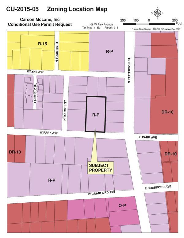 Zoning Location Map