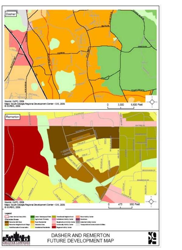 Dasher and Remerton Future Development Map