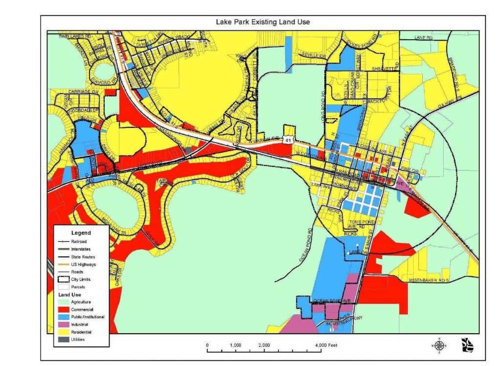 1330×970 Lake Park Existing Land Use Map, in Update, by SGRC, 31 May