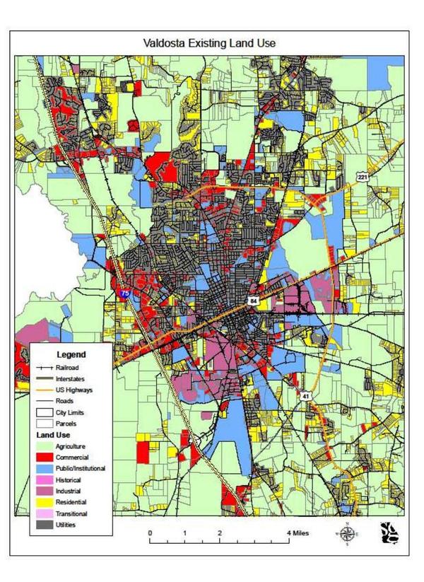 Valdosta Existing Land Use Map