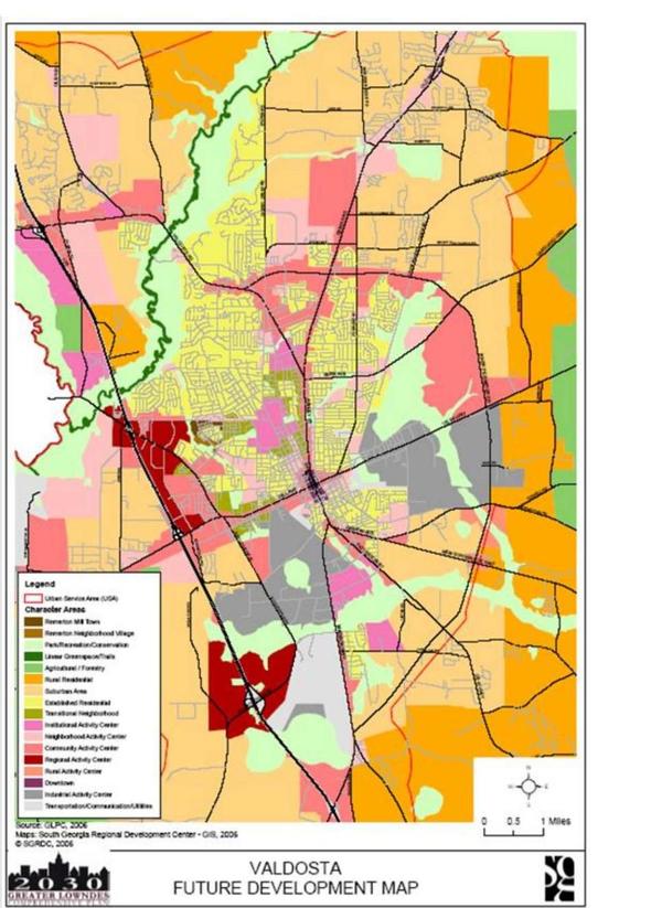 Valdosta Future Development Map