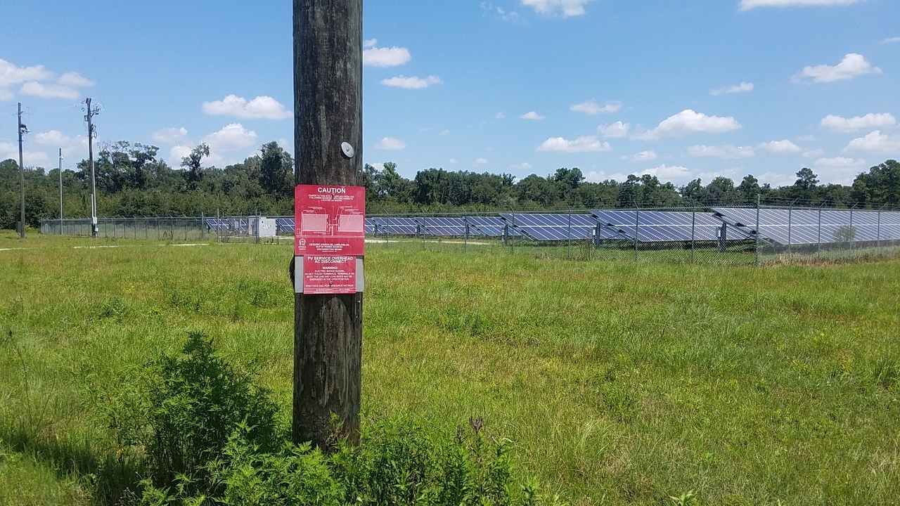 1280×720 East array, in Lakeland Solar Energy on Burnt Church Road, by