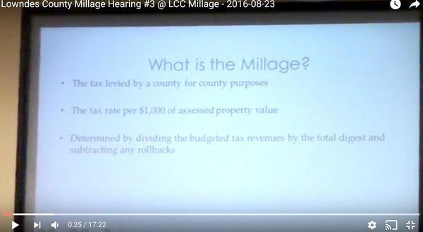 What is the millage?