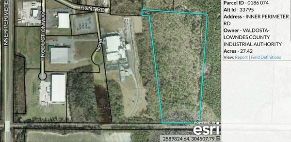 Parcel 0186 074, 27.42 acres, East of Valdosta