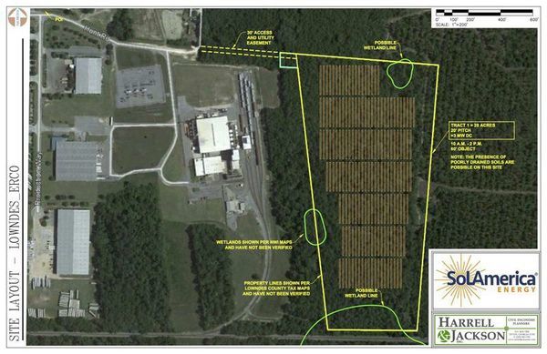 Site Layout, East of Valdosta