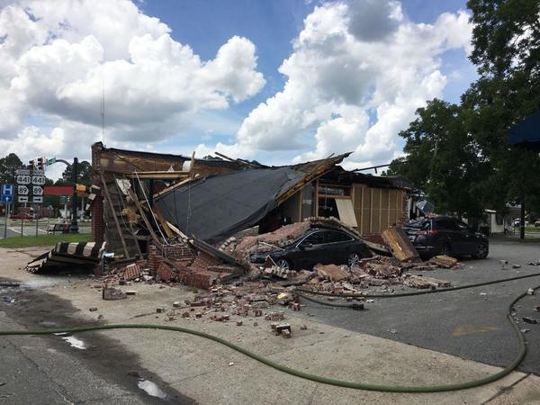 Coffee Corner demolished, Homerville, GA, Picture