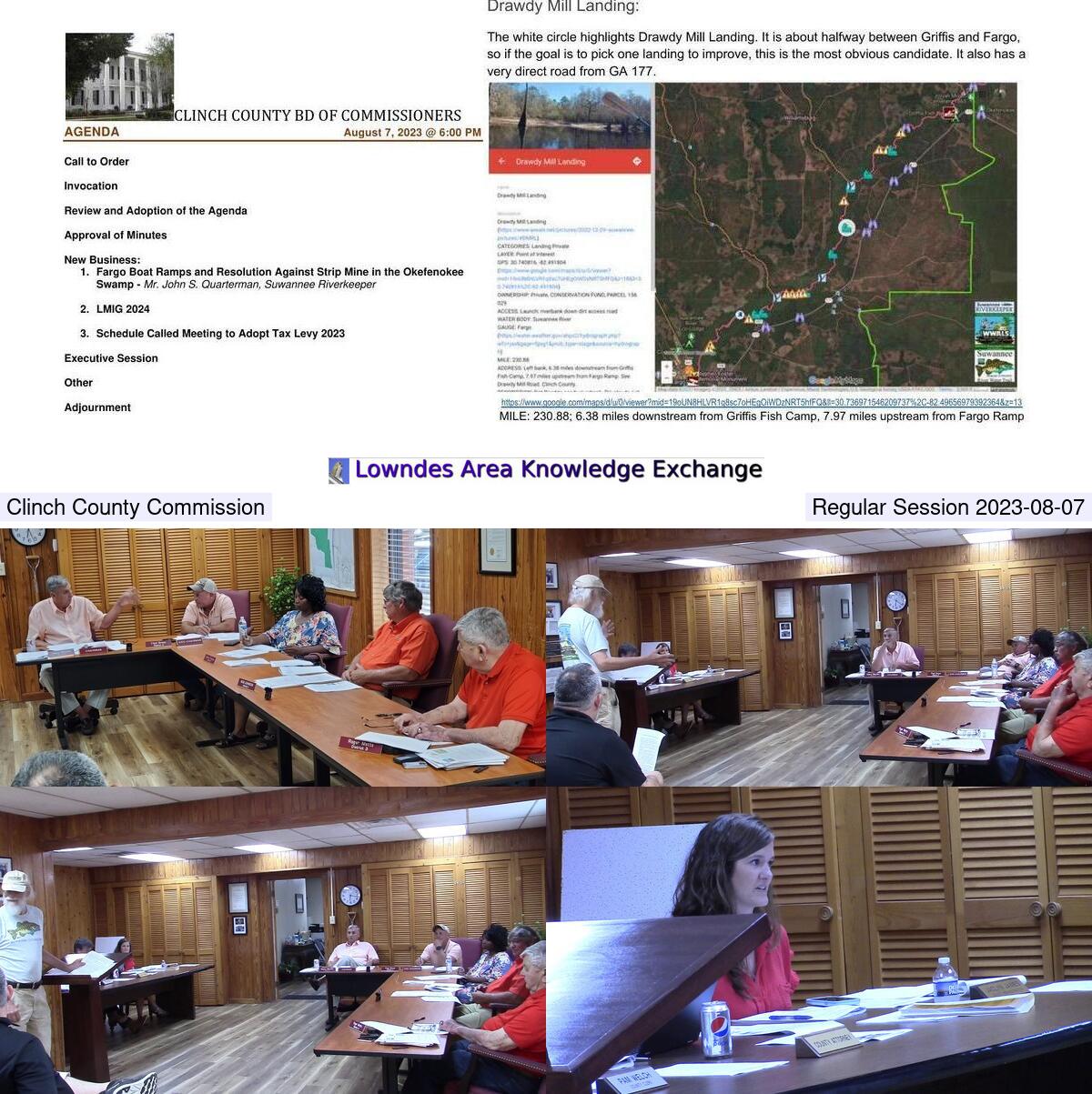 [Collage @ Clinch County Commission 2023-08-07]