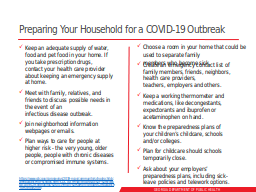 Preparing Your Household for a COVID-19 Outbreak