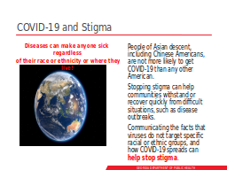 COVID-19 and Stigma