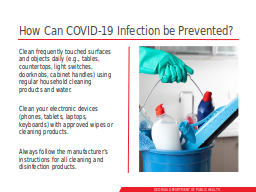 How Can COVID-19 Infection be Prevented?