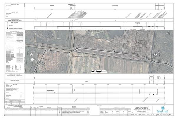 1657-PL-DG-70197-155, STA. 8133+00 TO STA. 8186+00, MP 154.03, MP 155, MP 155.04, PIPING PLOT PLAN ALBANY COMPRESSOR STATION (CS-3), COMPRESSOR STATION 3, BEGIN PIPELINE, END PIPELINE, DOUGHERTY COUNTY, GEORGIA