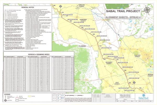 Spread 4: Suwannee, Gilchrist, Alachua, Levy, Marion Co., FL. 30.398519, -83.152656