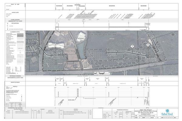 1657-HCL-DG-70197-014, STA. 656+00 TO STA. 692+84, MP 12.42, MP 13, MP 13.12, END 36-inch PIPELINE, PIPING PLOT PLAN FGT HUNTERS CREEK M & R, 665+00 CL MALL ENTRY ROAD, 664+66 CL MALL ENTRY ROAD HDD, 641 Centerview Blvd, Kissimmee, FL 34741, END PIPELINE, PROPOSED 36-inch HUNTERS CREEK PIPELINE, ORANGE COUNTY, OSCEOLA COUNTY, OSCEOLA & ORANGE COUNTIES, FLORIDA, 28.344503, -81.405915