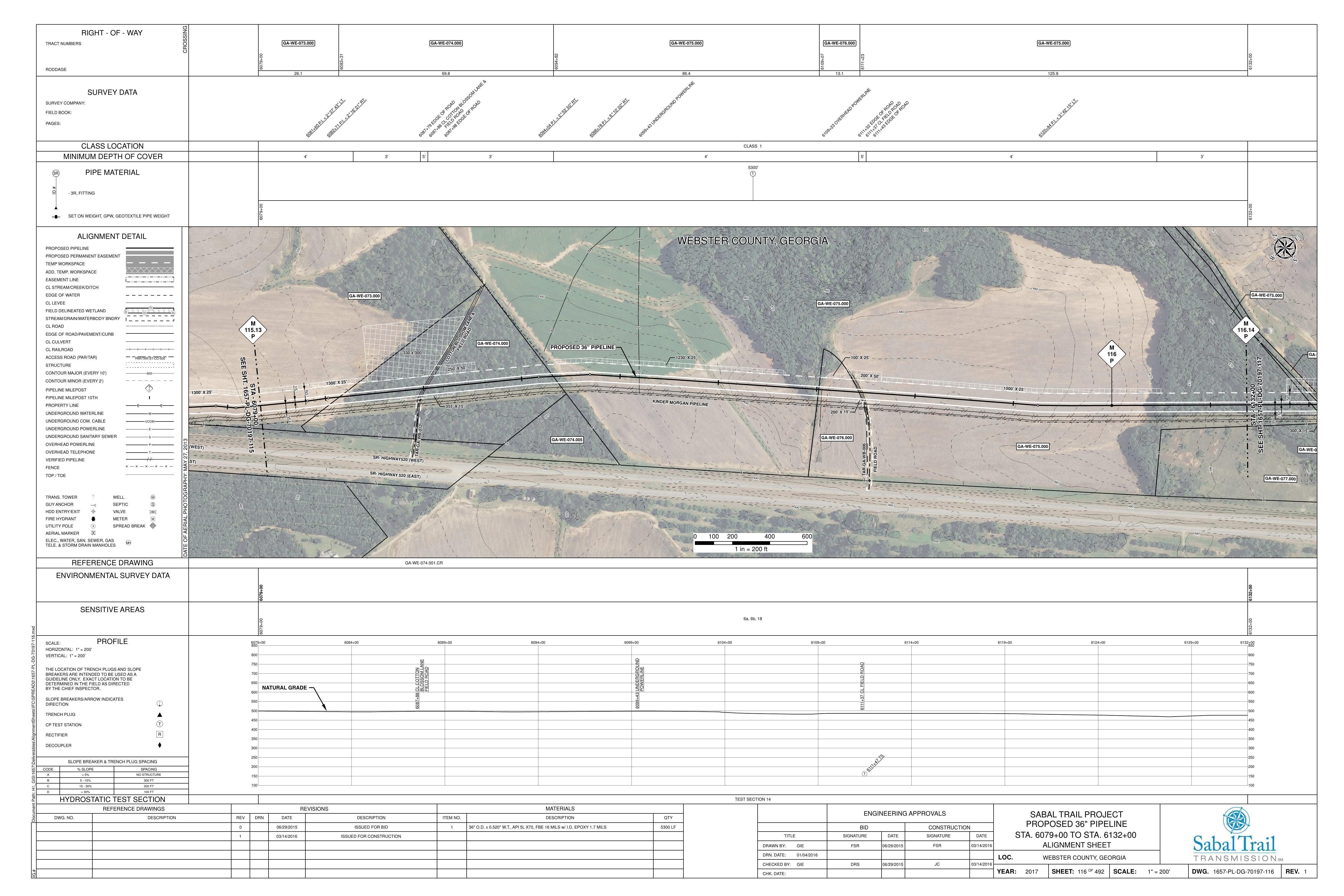 1657-PL-DG-70197-116, STA. 6079+00 TO STA. 6132+00, MP 115.13, MP 116, MP 116.14, SR- HIGHWAY, SR- HIGHWAY52, BLOSSOM LANE, WEBSTER COUNTY, GEORGIA