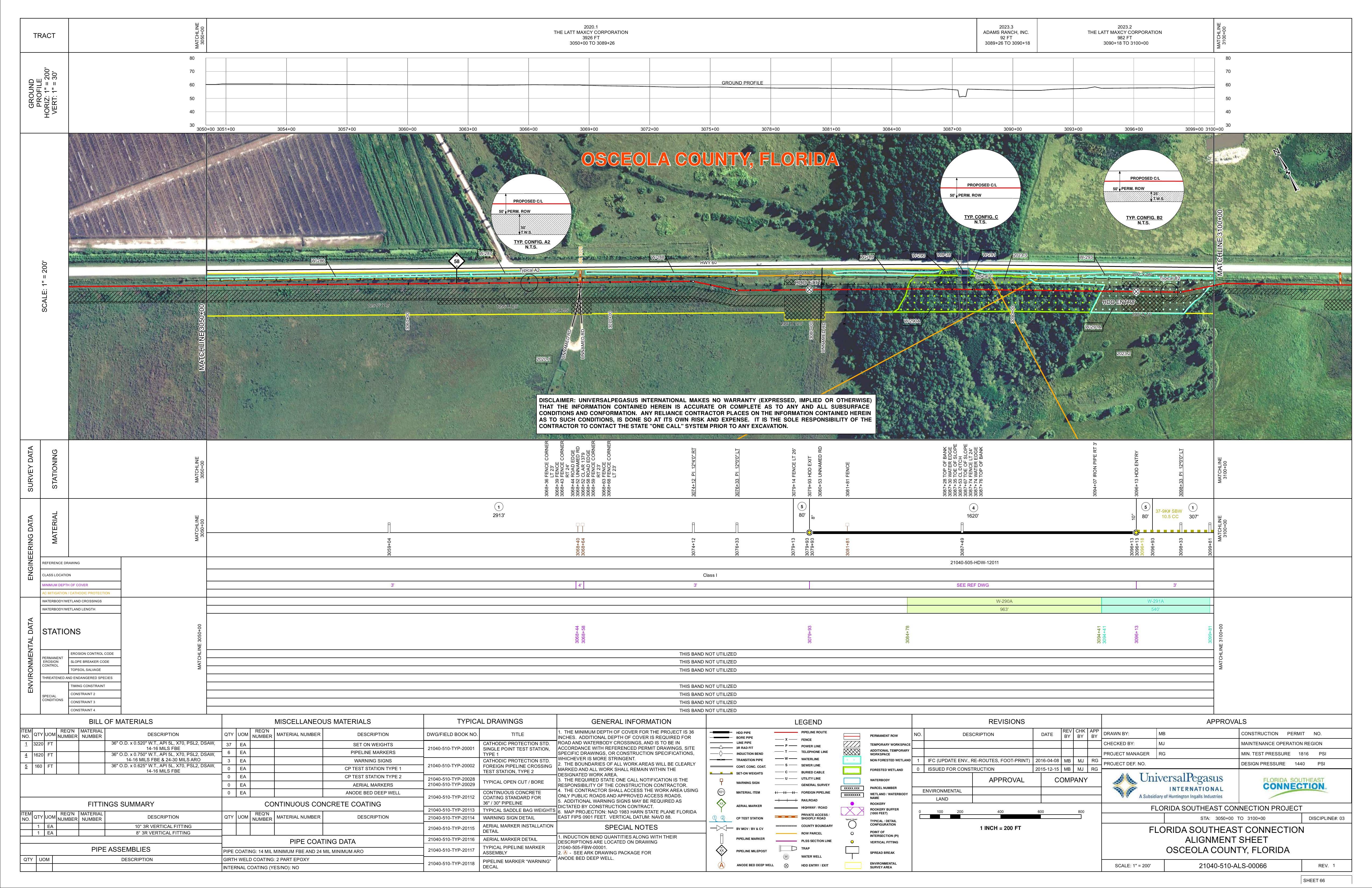 21040-510-ALS-00066 STA: 3050+00 TO 3100+00, OSCEOLA COUNTY, FLORIDA