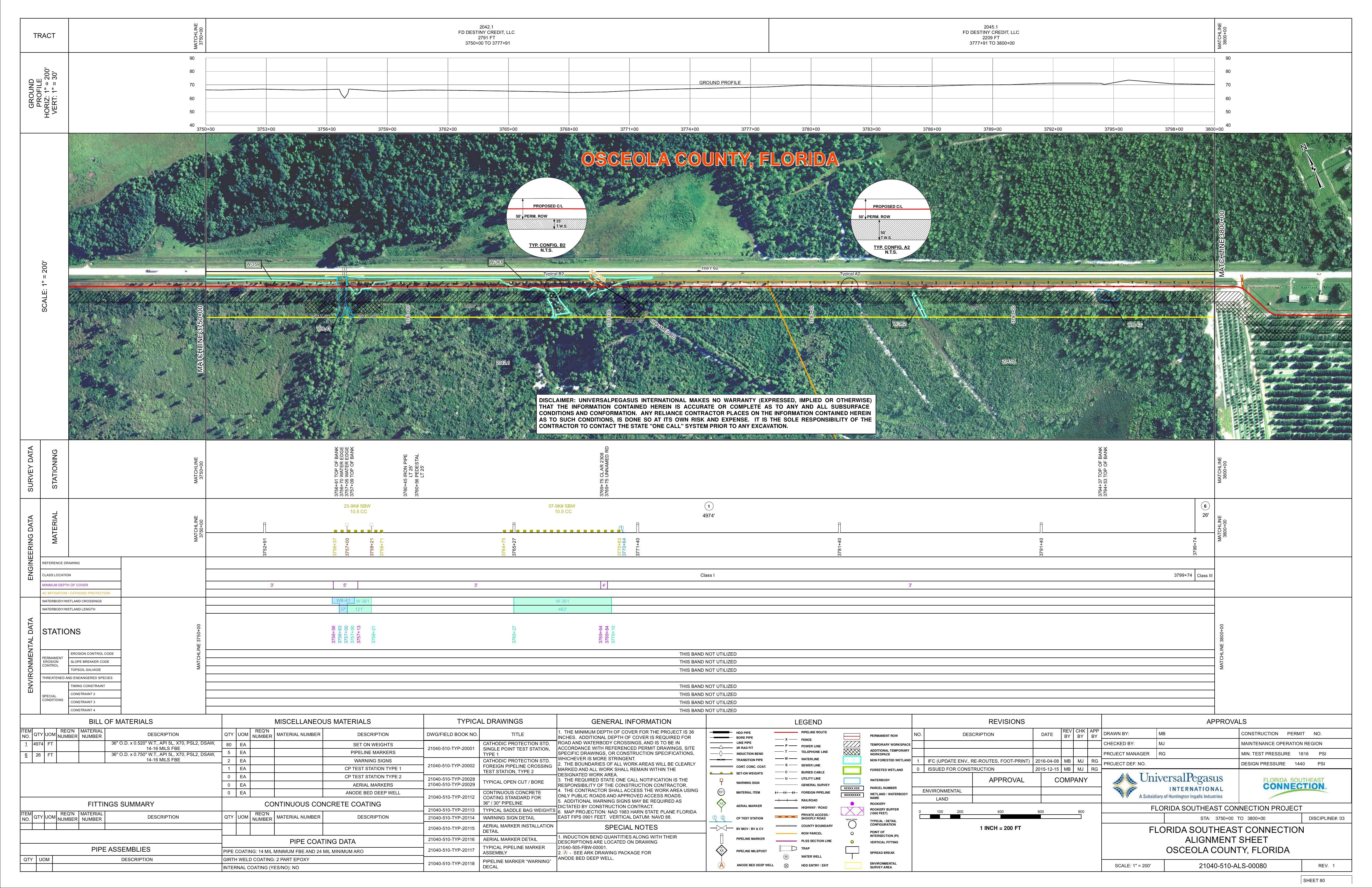 21040-510-ALS-00080 STA: 3750+00 TO 3800+00, OSCEOLA COUNTY, FLORIDA