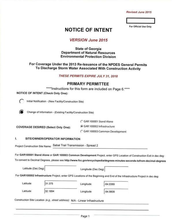 GA-DNR Notice of 2016-08-03 Intent (1 of 6)