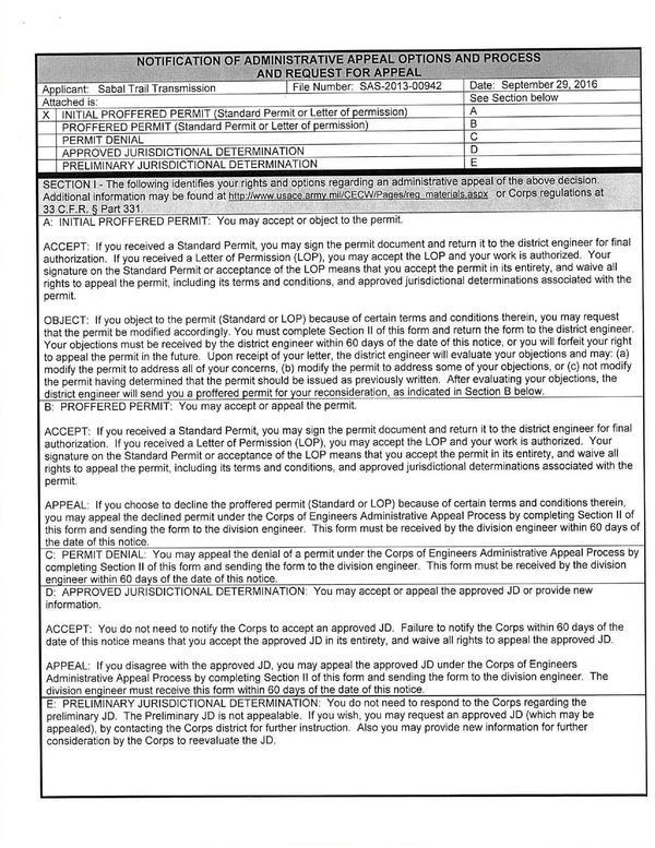 USACE Administrative Appeal Process (1 of 2)