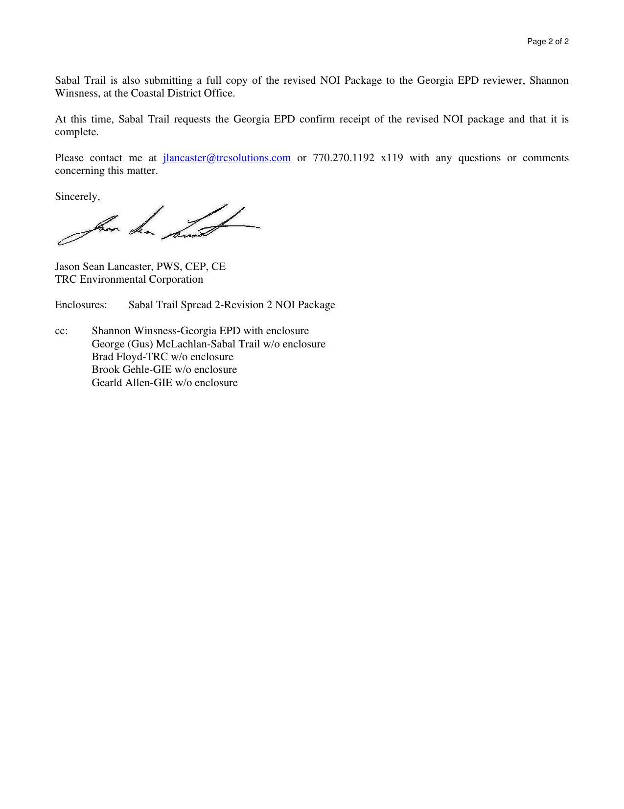 STT GA-DNR 2016-08-05 NPDES Discharge Storm Water Permit (2 of 2)