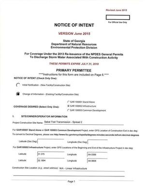 [GA-DNR Notice of 2016-08-03 Intent (1 of 6)]