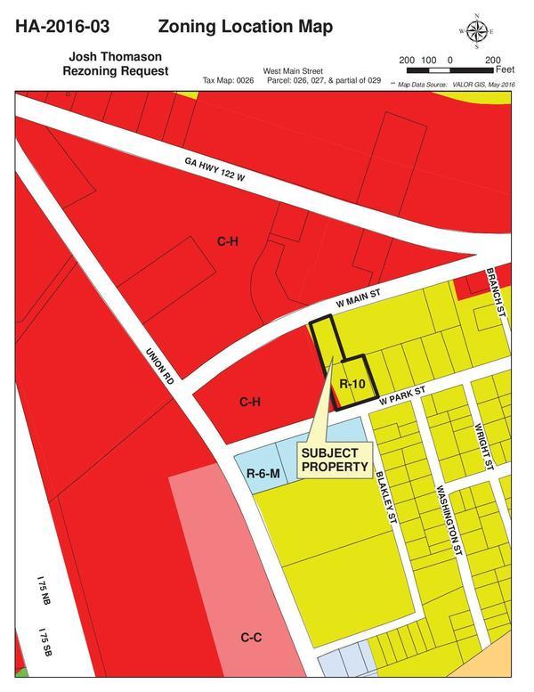 Zoning Location Map