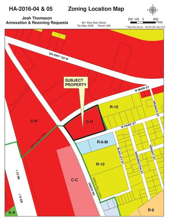 Zoning Location Map