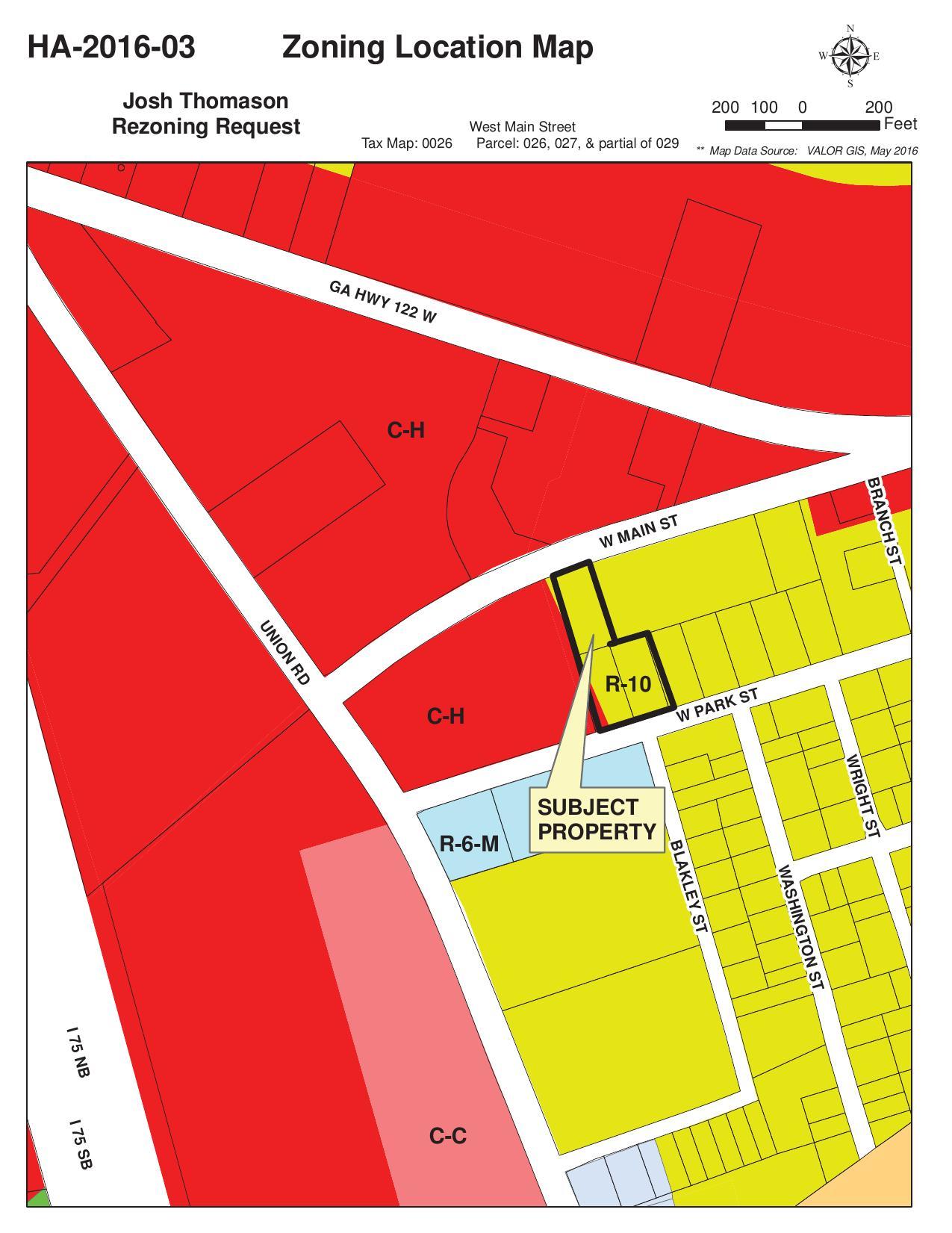 Zoning Location Map