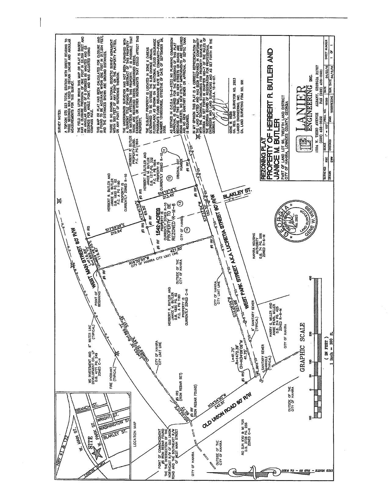 Survey plat