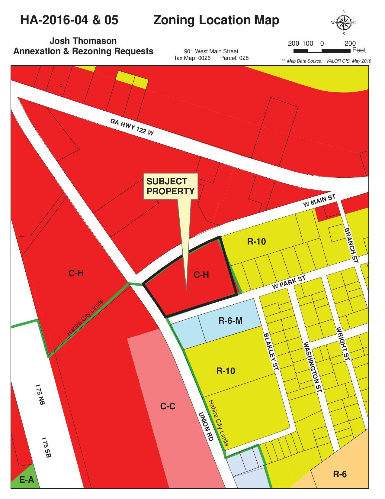 Zoning Location Map