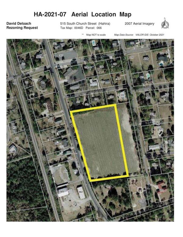 Aerial Location Map, 515 South Church Street, Hahira
