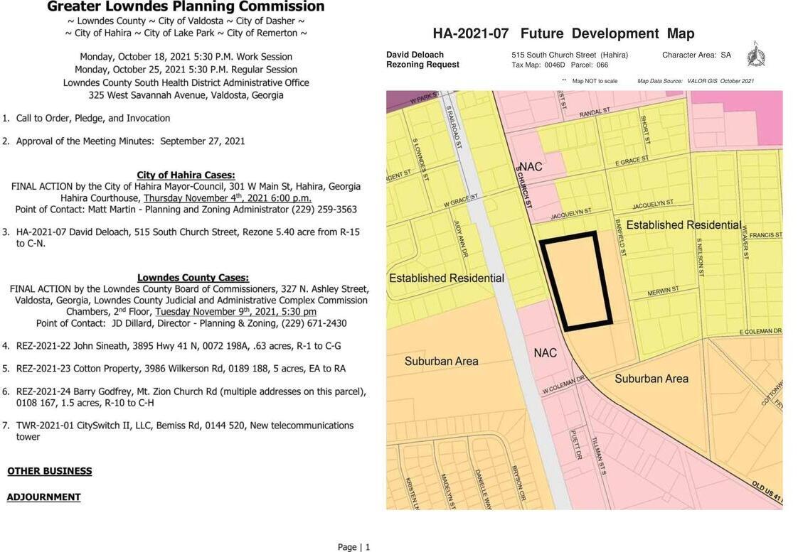 Agenda, Hahira case @ GLPC 2021-10-25