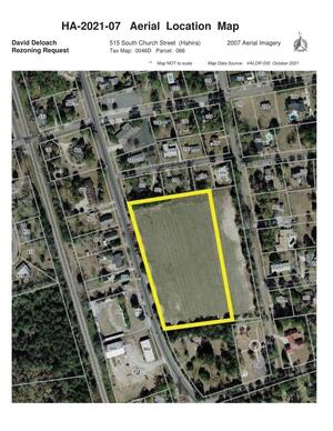 [Aerial Location Map, 515 South Church Street, Hahira]