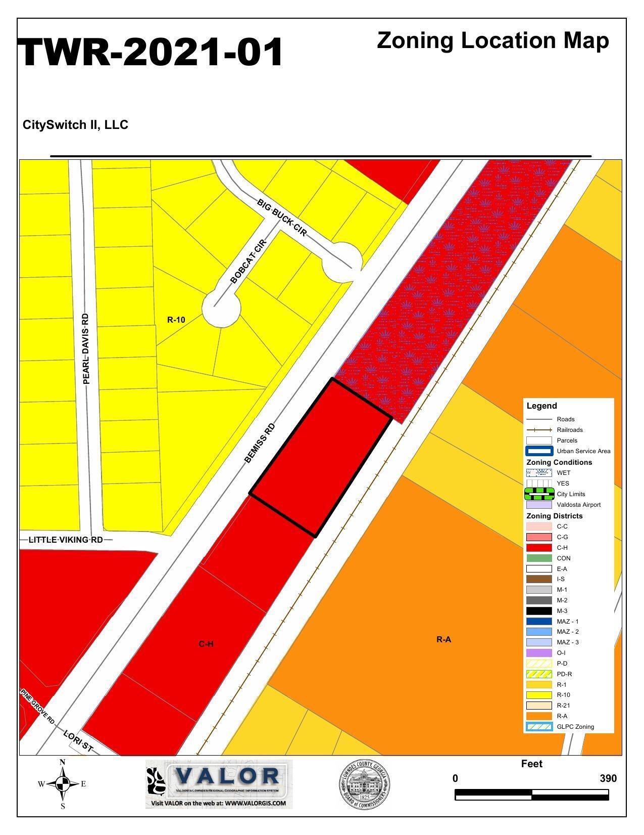 Zoning Location Map