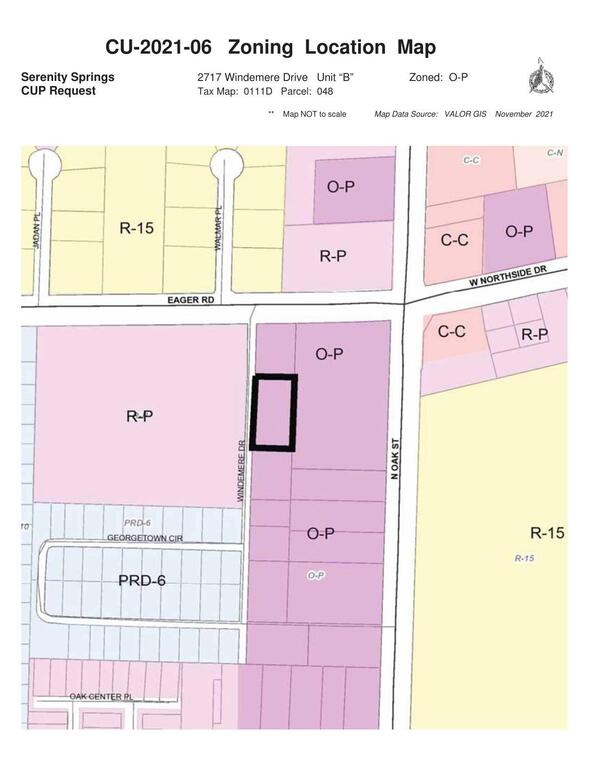 Zoning Location Map