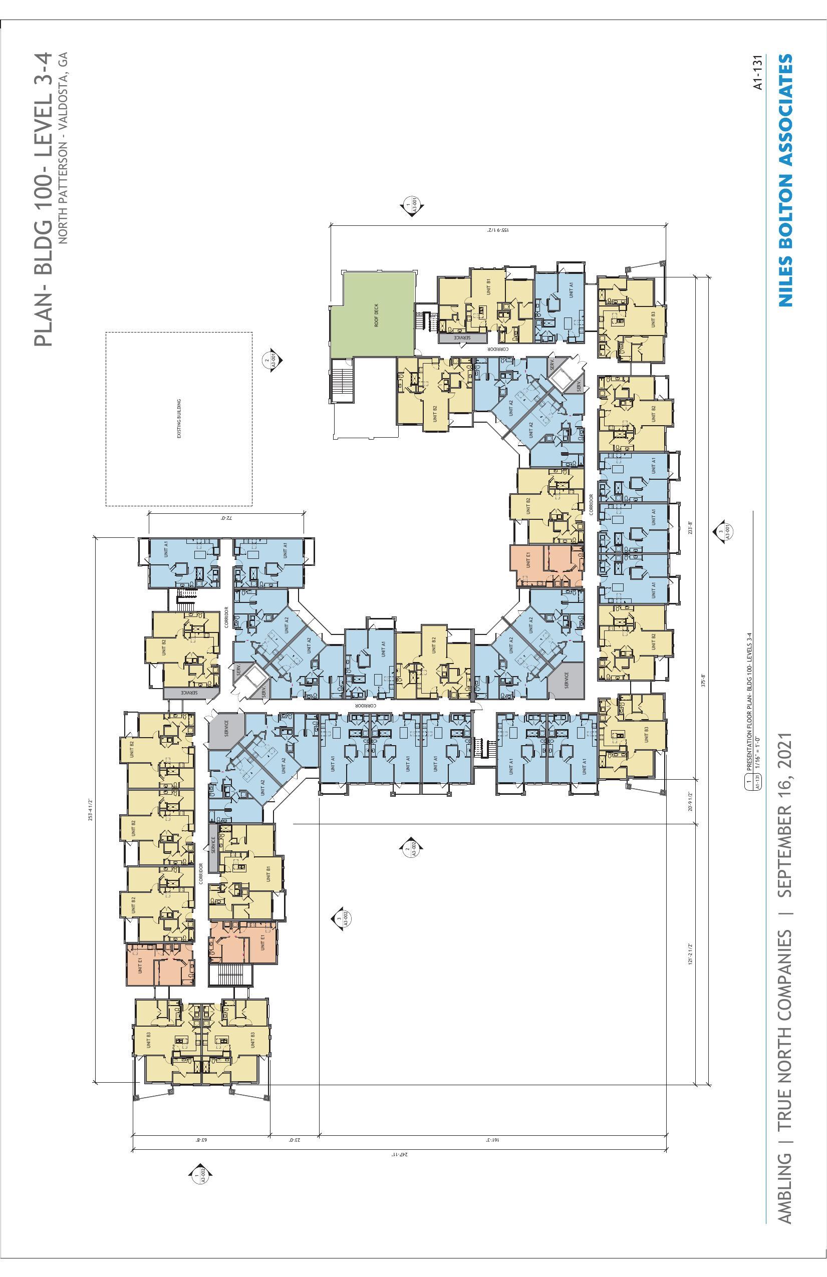 PLAN BLDG 100 Level 3-4