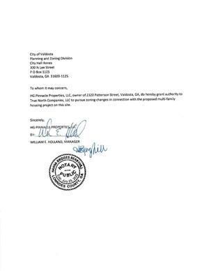 [Letter of Authorization]