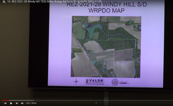WRPDO Site Map, REZ-2021-28, Miller Bridge Road