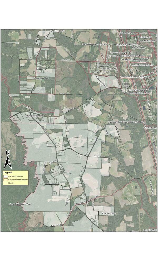 Opposition parcels map