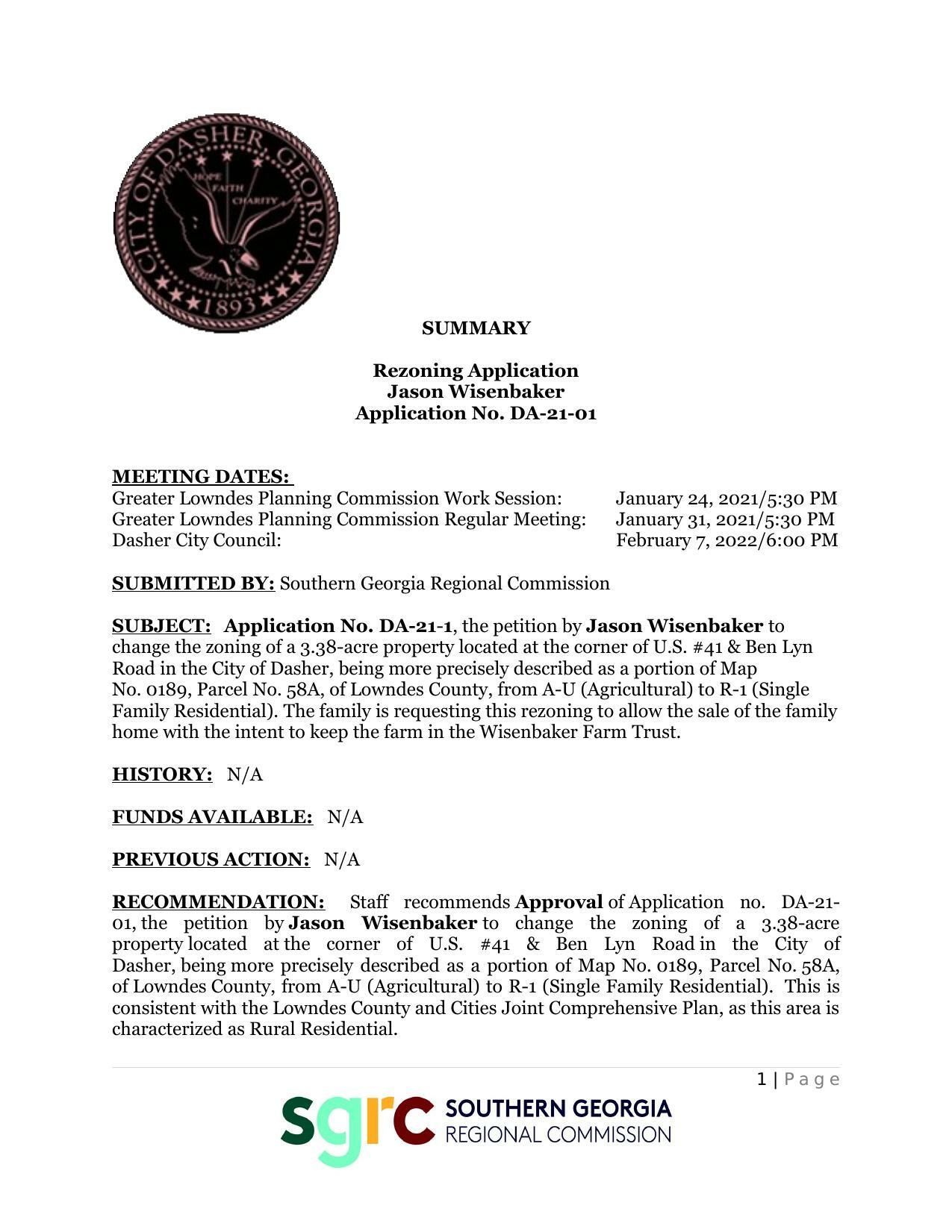 to allow the sale of the family home with the intent to keep the farm in the Wisenbaker Farm Trust.