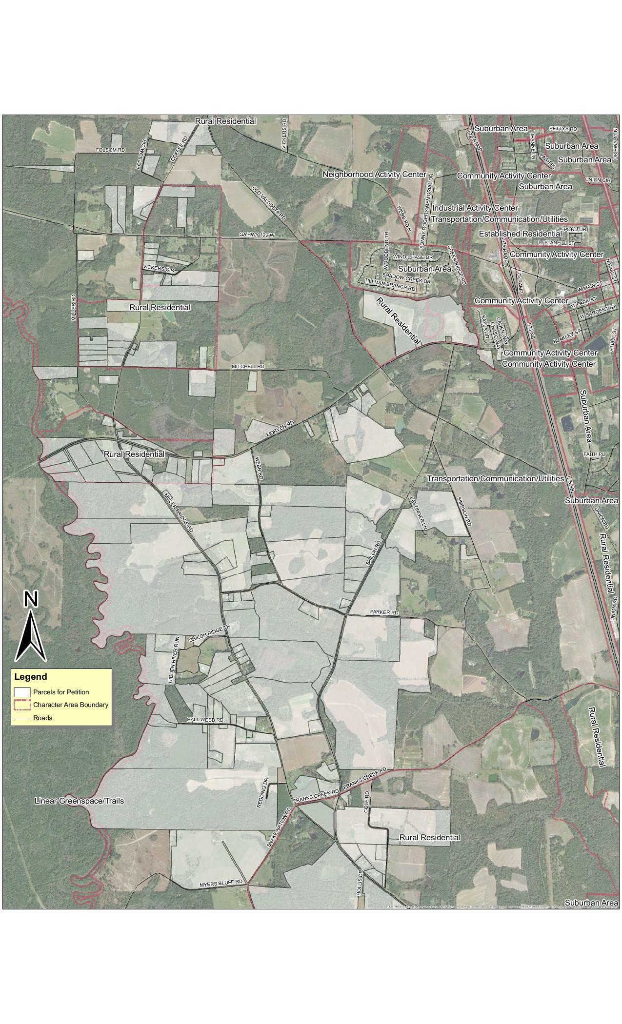 Opposition parcels map